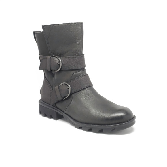Sorel Shoes - Sorel Phoenix Moto Boots in Black Womens Size 6.5